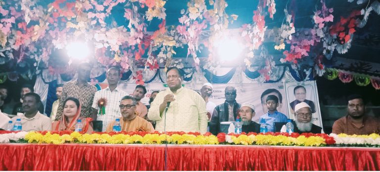 নন্দীগ্রামে এমপি তানসেনকে গণ সংবর্ধনা