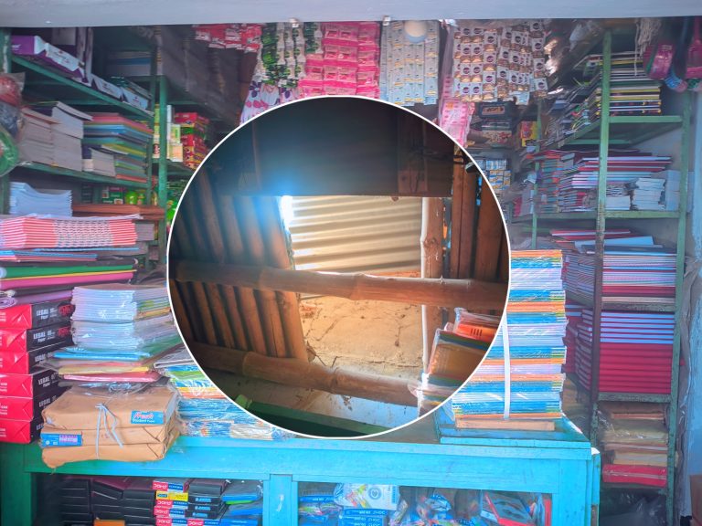 নন্দীগ্রামে উপজেলা পরিষদের সামনে স্টেশনারী দোকানে চুরি