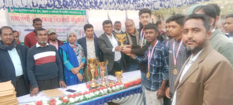 নন্দীগ্রামে ৫৩ তম জাতীয় শীতকালীন ক্রীড়া প্রতিযোগিতা ও পুরস্কার বিতরণ অনুষ্ঠিত