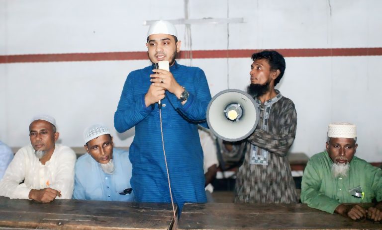 নন্দীগ্রামে জামায়াতের এমপি প্রার্থী মোস্তফা ফয়সাল পারভেজ’র নির্বাচনী ওয়ার্ড বৈঠক